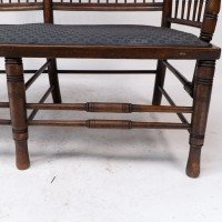 Bruce Talbert Attributed, an Aesthetic Movement Upholstered Love or Twin Window Seat - Thumbnail 16