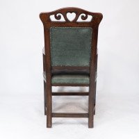 Heal and Son, attributed, Arts & Crafts Oak Six Legged Armchair - Thumbnail 18