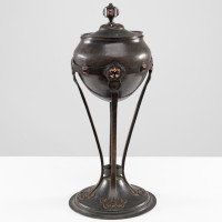 Birmingham Guild Handicraft Arts & Crafts Patinated Hand-hammered Brass Chalice - Thumbnail 2