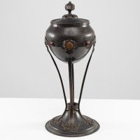 Birmingham Guild Handicraft Arts & Crafts Patinated Hand-hammered Brass Chalice - Thumbnail 3
