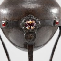 Birmingham Guild Handicraft Arts & Crafts Patinated Hand-hammered Brass Chalice - Thumbnail 10