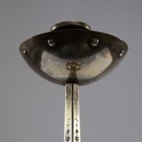 WMF Arts & Crafts Silver-plated Candlestick with Bowl Shaped Drip Tray & Base - Thumbnail 6