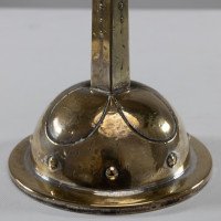 WMF Arts & Crafts Silver-plated Candlestick with Bowl Shaped Drip Tray & Base - Thumbnail 11