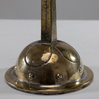 WMF Arts & Crafts Silver-plated Candlestick with Bowl Shaped Drip Tray & Base - Thumbnail 12