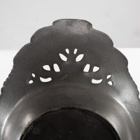 Urania. Art Nouveau Pewter Fruit Bowl with a Loop Handle Floral Decoration - Thumbnail 14