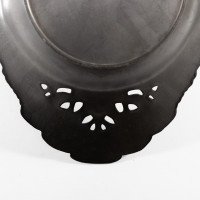 Urania. Art Nouveau Pewter Fruit Bowl with a Loop Handle Floral Decoration - Thumbnail 15