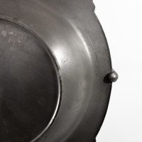 Urania. Art Nouveau Pewter Fruit Bowl with a Loop Handle Floral Decoration - Thumbnail 17