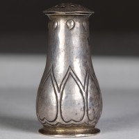 C. F. A. Voysey, Keswick School of Industrial Art, Arts & Crafts Silver Salt Shaker - Thumbnail 2