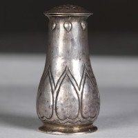 C. F. A. Voysey, Keswick School of Industrial Art, Arts & Crafts Silver Salt Shaker - Thumbnail 3
