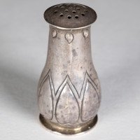 C. F. A. Voysey, Keswick School of Industrial Art, Arts & Crafts Silver Salt Shaker - Thumbnail 4