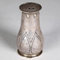 C. F. A. Voysey, Keswick School of Industrial Art, Arts & Crafts Silver Salt Shaker - Thumbnail 5