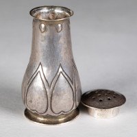 C. F. A. Voysey, Keswick School of Industrial Art, Arts & Crafts Silver Salt Shaker - Thumbnail 7