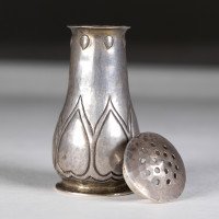 C. F. A. Voysey, Keswick School of Industrial Art, Arts & Crafts Silver Salt Shaker - Thumbnail 8