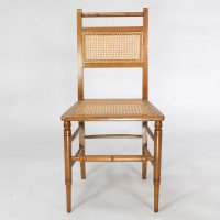 E. W. Godwin Attributed, a Set of Four Anglo-Japanese Cane Seat Chairs - Thumbnail 5