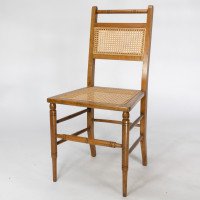 E. W. Godwin Attributed, a Set of Four Anglo-Japanese Cane Seat Chairs - Thumbnail 6