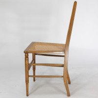 E. W. Godwin Attributed, a Set of Four Anglo-Japanese Cane Seat Chairs - Thumbnail 7