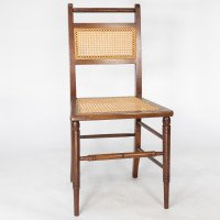 E. W. Godwin Attributed, a Set of Four Anglo-Japanese Cane Seat Chairs - Thumbnail 9