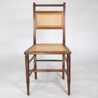 E. W. Godwin Attributed, a Set of Four Anglo-Japanese Cane Seat Chairs - Thumbnail 10