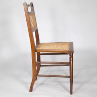 E. W. Godwin Attributed, a Set of Four Anglo-Japanese Cane Seat Chairs - Thumbnail 13