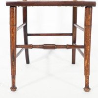 A Pair of Arts & Crafts Side Chairs with Stylized Tulip Cut-outs to the Back - Thumbnail 13