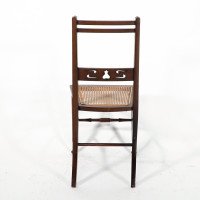 A Pair of Arts & Crafts Side Chairs with Stylized Tulip Cut-outs to the Back - Thumbnail 16