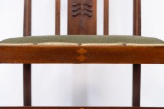 Liberty & Co attributed. An Arts & Crafts mahogany and inlaid armchair - Thumbnail 15