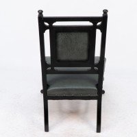 Gillow & Co., anglo-Japanese Nursing Chair with Thebes-Style Turnings - Thumbnail 14