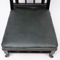 Gregory & Co., An Aesthetic Movement Nursing Chair with Stylized Carved Sunflower - Thumbnail 8