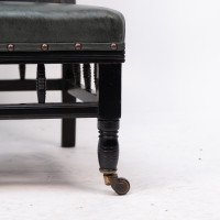 Gregory & Co., An Aesthetic Movement Nursing Chair with Stylized Carved Sunflower - Thumbnail 12