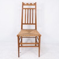 E. A. Taylor Attributed for Wylie & Lochhead, Pair of Arts & Crafts Side Chairs - Thumbnail 4