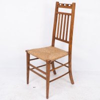 E. A. Taylor Attributed, for Wylie & Lochhead. A Pair of Arts & Crafts Side Chairs - Thumbnail 5