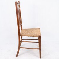 E. A. Taylor Attributed for Wylie & Lochhead, Pair of Arts & Crafts Side Chairs - Thumbnail 7