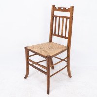 E. A. Taylor Attributed, for Wylie & Lochhead. Arts & Crafts Side or Bedroom Chair - Thumbnail 3