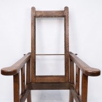A Cotswold School Arts & Crafts Reclining Oak Armchair of Superior Quality - Thumbnail 7