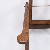A Cotswold School Arts & Crafts Reclining Oak Armchair of Superior Quality - Thumbnail 10