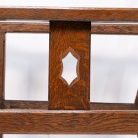 A Cotswold School Arts & Crafts Reclining Oak Armchair of Superior Quality - Thumbnail 15