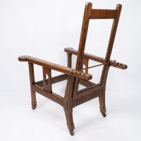 A Cotswold School Arts & Crafts Reclining Oak Armchair of Superior Quality - Thumbnail 19