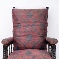 Philip Webb for Morris & Co., Aesthetic Ebonised Walnut Reclining Armchair - Thumbnail 7