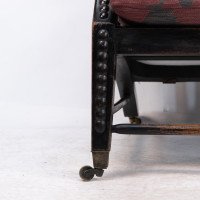 Philip Webb for Morris & Co., Aesthetic Ebonised Walnut Reclining Armchair - Thumbnail 13