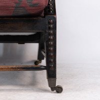 Philip Webb for Morris & Co., Aesthetic Ebonised Walnut Reclining Armchair - Thumbnail 14