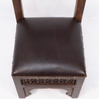 Liberty & Co., Two Moorish Side or Childs Chair with Mashrabiya Turned Details - Thumbnail 9