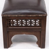 Liberty & Co., Two Moorish Side or Childs Chair with Mashrabiya Turned Details - Thumbnail 10