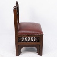 Liberty & Co., Two Moorish Side or Childs Chair with Mashrabiya Turned Details - Thumbnail 16