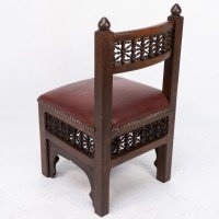 Liberty & Co., Two Moorish Side or Childs Chair with Mashrabiya Turned Details - Thumbnail 20