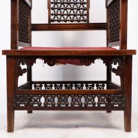Liberty & Co., Moorish Walnut Armchair with Mashrabiya Turned Details Throughout - Thumbnail 13