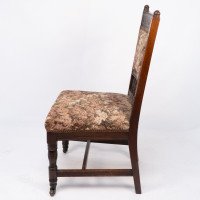 E. W. Godwin Attributed, a Set of Four Aesthetic Movement Oak Dining Chairs - Thumbnail 6