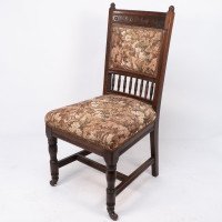 E. W. Godwin Attributed, a Set of Four Aesthetic Movement Oak Dining Chairs - Thumbnail 5