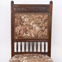 E. W. Godwin Attributed, a Set of Four Aesthetic Movement Oak Dining Chairs - Thumbnail 8
