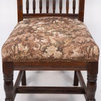 E. W. Godwin Attributed, a Set of Four Aesthetic Movement Oak Dining Chairs - Thumbnail 11