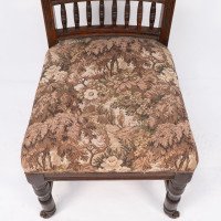 E. W. Godwin Attributed, a Set of Four Aesthetic Movement Oak Dining Chairs - Thumbnail 12